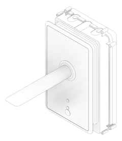 3D Documentation Image of Spout Wall Enware OnDemand MainsOperated