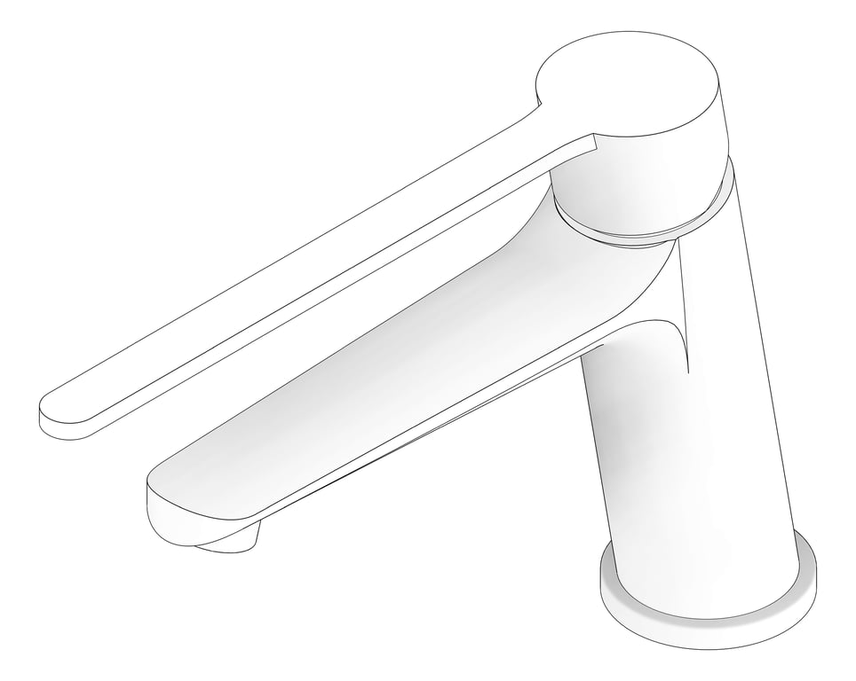 3D Documentation Image of TapSet Basin Enware Amara