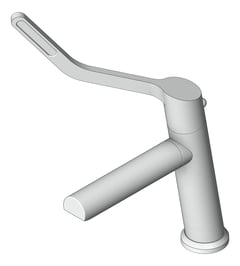 3D Shaded Image of TapSet Basin Enware Leva Sequential ExtendedLever