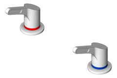 3D Shaded Image of TapSet Basin Enware WellbeingLeva