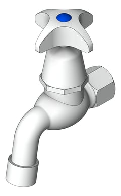 3D Shaded Image of TapSet Bib Enware SelfClosing CamAction