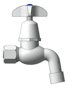 Left Image of TapSet Bib Enware SelfClosing CamAction