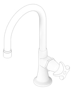 3D Documentation Image of TapSet Hob Enware Gooseneck BottleFiller