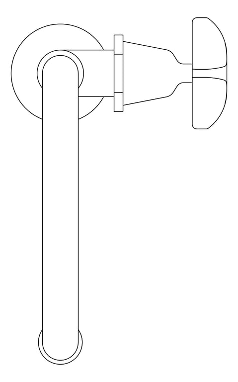 Plan Image of TapSet Hob Enware Gooseneck BottleFiller