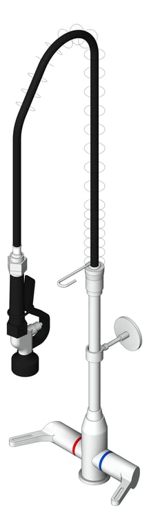 3D Shaded Image of TapSet Hob Enware PreRinseUnit DualMixer