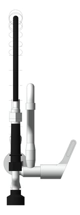 Front Image of TapSet Hob Enware PreRinseUnit PotFiller Short