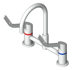 3D Shaded Image of TapSet Hob Enware WellbeingLeva Curved