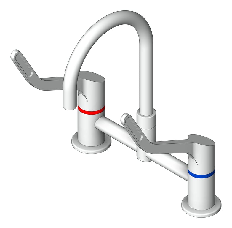 Navigate to TapSet Hob Enware WellbeingLeva Curved