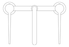 Plan Image of TapSet Hob Enware WellbeingLeva Curved