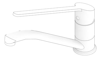 3D Documentation Image of TapSet Sink Enware Amara