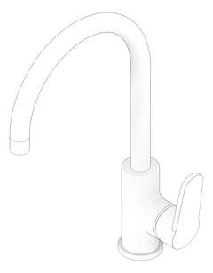 3D Documentation Image of TapSet Sink Enware Amara Gooseneck