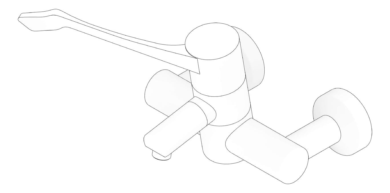 3D Documentation Image of TapSet Wall Enware Aquablend Surgeon