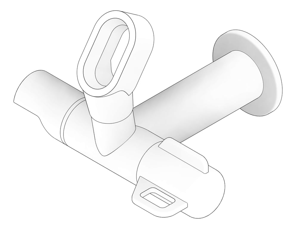 3D Documentation Image of TapSet Wall Enware Bubbler BottleFiller