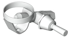 3D Shaded Image of TapSet Wall Enware Bubbler LeverAction