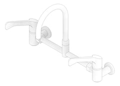 3D Documentation Image of TapSet Wall Enware Leva Surgeon Swivel Adjustable
