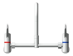 Front Image of TapSet Wall Enware Leva Surgeon Swivel Adjustable