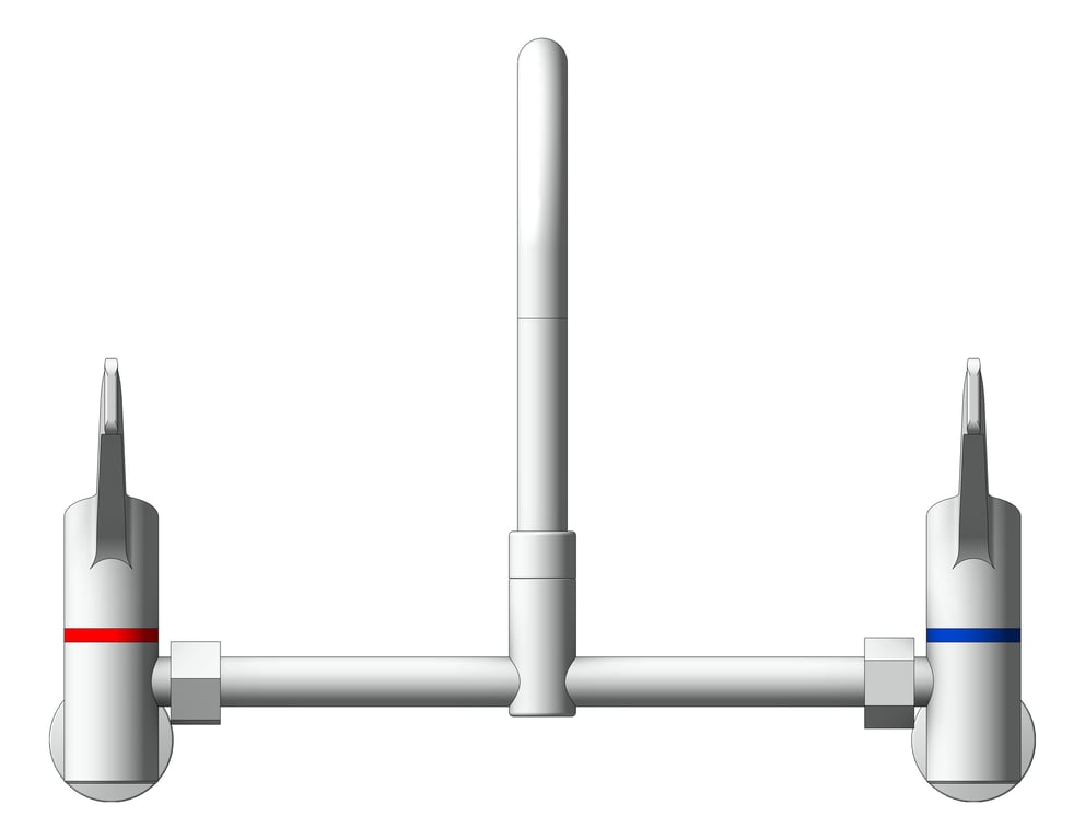 Front Image of TapSet Wall Enware Leva Surgeon Swivel Adjustable