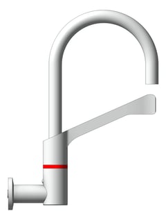 Left Image of TapSet Wall Enware Leva Surgeon Swivel