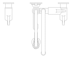 Plan Image of TapSet Wall Enware PreRinseUnit PotFiller ConcealedMixer
