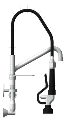 Left Image of TapSet Wall Enware PreRinseUnit PotFiller Short