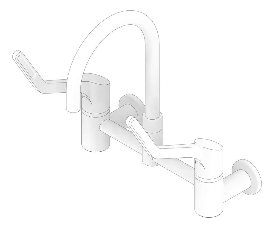 3D Documentation Image of TapSet Wall Enware WellbeingLeva Curved