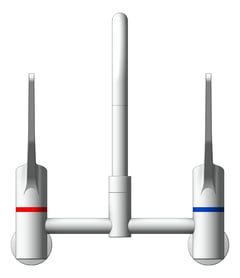 Front Image of TapSet Wall Enware WellbeingLeva Curved