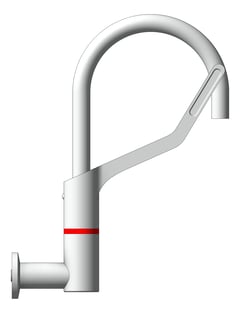Left Image of TapSet Wall Enware WellbeingLeva Curved JumperValve
