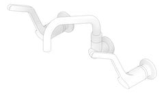 3D Documentation Image of TapSet Wall Enware WellbeingLeva Standard JumperValve