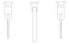 Plan Image of TapSet Wall Enware WellbeingLeva Standard JumperValve