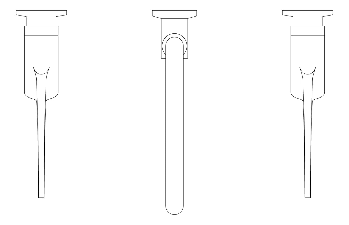 Plan Image of TapSet Wall Enware WellbeingLeva Standard JumperValve