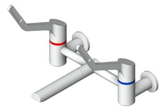 3D Shaded Image of TapSet Wall Enware WellbeingLeva Straight