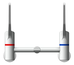 Front Image of TapSet Wall Enware WellbeingLeva Straight