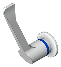 3D Shaded Image of Tap Wall Enware Leva