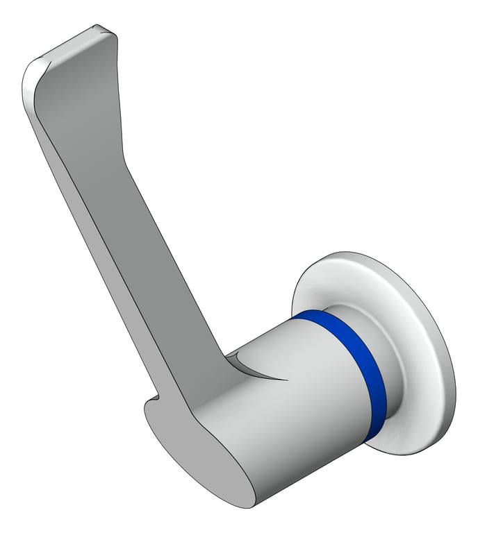 3D Shaded Image of Tap Wall Enware Leva