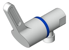 3D Shaded Image of Tapset Wall Enware WellbeingLeva WashingMachine