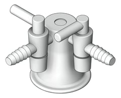3D Shaded Image of Turret Enware SchoolLab TwoWay90Deg