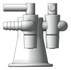 Left Image of Turret Enware TwoWayRightAngle