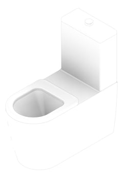 3D Documentation Image of ToiletSuite BackToWall Enware Wellbeing