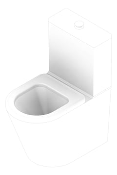 3D Documentation Image of ToiletSuite CloseCoupled Enware RaisedHeight