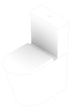 3D Documentation Image of ToiletSuite CloseCoupled Enware StandardHeight