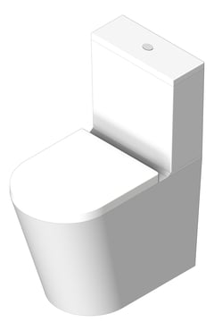 3D Shaded Image of ToiletSuite CloseCoupled Enware StandardHeight