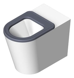 3D Shaded Image of Toilet WallFaced Enware RaisedHeight