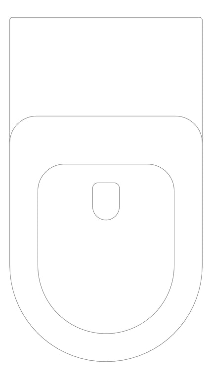 Plan Image of Toilet WallFaced Enware RaisedHeight