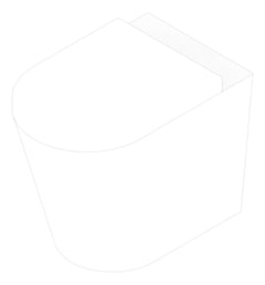 3D Documentation Image of Toilet WallFaced Enware StandardHeight