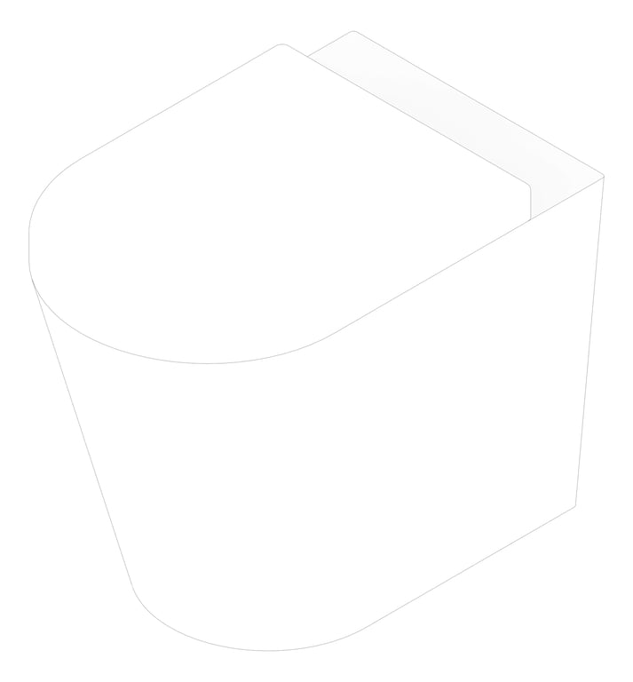 3D Documentation Image of Toilet WallFaced Enware StandardHeight
