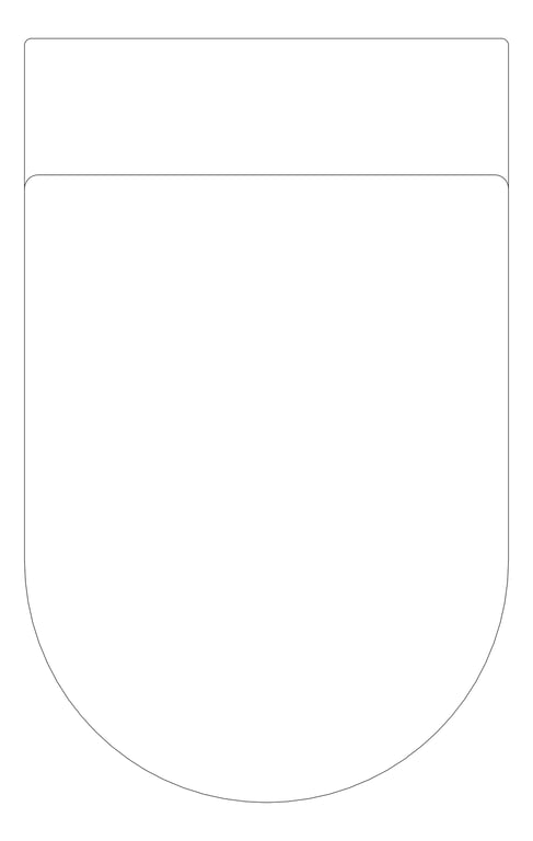 Plan Image of Toilet WallFaced Enware StandardHeight