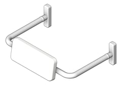 3D Shaded Image of BackRest WallMounted Enware Wellbeing