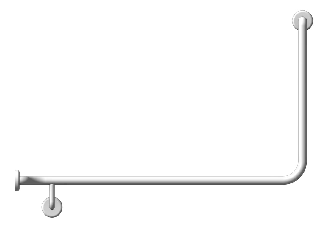Front Image of GrabRail 90Deg Enware Wellbeing Corner LH