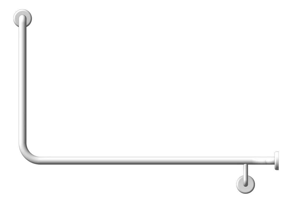 Front Image of GrabRail 90Deg Enware Wellbeing Corner RH
