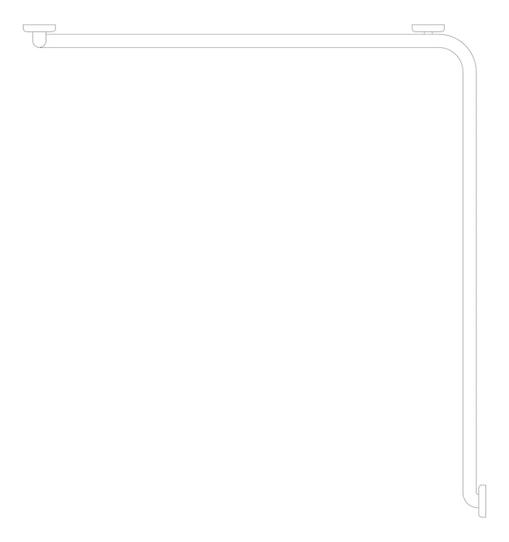 Plan Image of GrabRail 90Deg Enware Wellbeing Corner RH